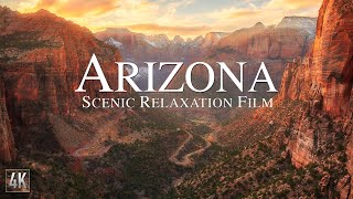 Arizona 4K Relaxation Film  Grand Canyon National Park  Sedona Arizona 4K  Relaxing Music [upl. by Wallache]