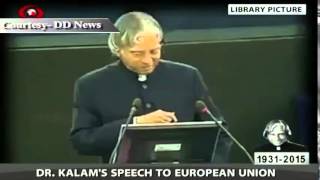 Memories Dr APJ Abdul Kalams speech at European Union [upl. by Oravla617]