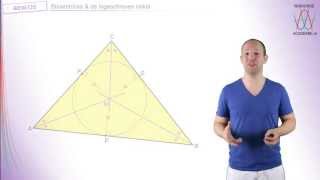 Stellingen amp bewijzen  Bissectrices amp ingeschreven cirkel  WiskundeAcademie [upl. by Jared]