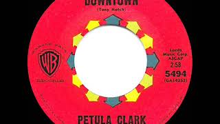 1965 HITS ARCHIVE Downtown  Petula Clark a 1 record [upl. by Tallou]