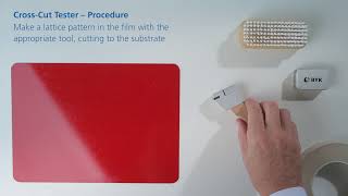 How to do a crosscut test according to ISO and ASTM [upl. by Stimson]