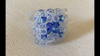 Tuto  Bague en Cristal [upl. by Aleahcim]