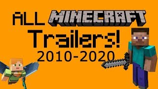 ALL OFFICIAL MINECRAFT TRAILERS 20102020 [upl. by Rayford436]