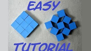 How To Make Origami Moving Cubes Easy Full HD Craft From Origami [upl. by Adnolehs]