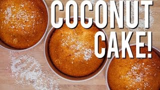 How To Make moist delicious COCONUT CAKE Easy bake and simple steps [upl. by Enicul]