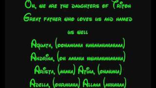 Daughters Of Triton  The Little Mermaid Lyrics [upl. by Giwdul647]