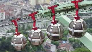 The GrenobleBastille Cable Car  quotThe Bubblesquot May 2015 Full HD [upl. by Eicnahc]