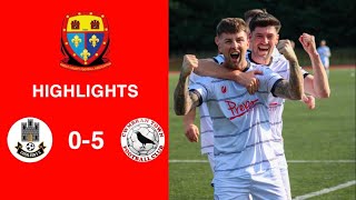 Caerleon 05 Cwmbrân Town  Gwent FA Senior cup  Quarter final highlights [upl. by Juetta]