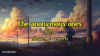 The Anonymous Ones  SZA slowed  reverb [upl. by Jarrell]