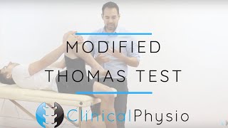 Modified Thomas Test for Knee and Hip  Clinical Physio [upl. by Zanlog5]