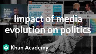 Impact of media evolution on politics  US government and civics  Khan Academy [upl. by Dreeda]