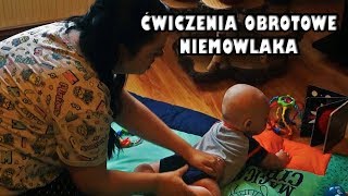 Ćwiczenia obrotowe niemowlaka  5 miesięczny Dominik  wzmożone napięcie mięśniowe  propozycje [upl. by Thorn]