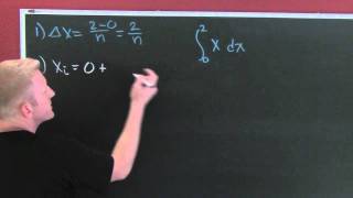 Riemann Sum First Example [upl. by Harness]