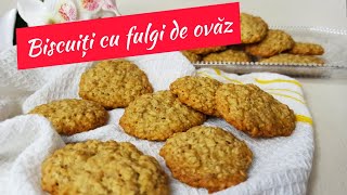 Biscuiti cu fulgi de ovaz🍪Galletas caseras de avena🍪Cei mai buni biscuiti cu ovaz [upl. by Kamila]