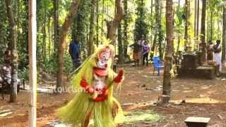 Gulikan Theyyam at Vallikkunnam Illam Vadassery [upl. by Elleinnad]