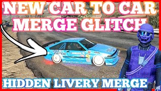 NEW CAR TO CAR MERGE GLITCH HIDDEN LIVERY GTA5 BENNYS F1S MERGE GLITCH GTA 5 🔥 3 [upl. by Takashi]