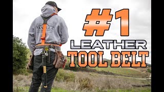 BEST Leather Carpenters Tool Belt  Buckaroo Leatherworks Review [upl. by Yadseut]