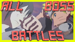 outdated Naruto Storm Series  ALL BOSS BATTLES SRank [upl. by Annahsit]