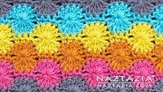 HOW to CROCHET CATHERINES WHEEL  Crochet Stitch Pattern by Naztazia [upl. by Burnham916]