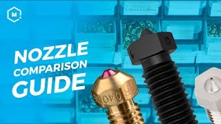 3D Printing Nozzle Comparison  3D Printing Accessory [upl. by Westfall535]