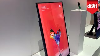 Heres A TV You Can Flip Sideways For Vertical Video Content Samsung Sero TV From CES 2020 [upl. by Thgiled]