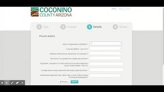 Getting Started in the Online Portal Tutorial  Coconino County Community Development [upl. by Cammy]