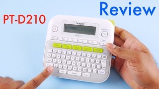 Brother PTD210 Label Maker Review [upl. by Infield636]