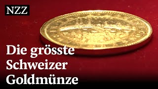 Unter dem Hammer Die grösste Schweizer Goldmünze [upl. by Atiekram]