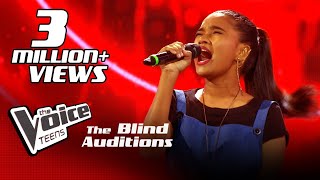 Hanna Shafa  Chakithaya චකිතය Blind Auditions  The Voice Teens Sri Lanka [upl. by Ecinev]