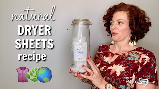 DIY Natural Reusable DRYER SHEETS for Soft Fresh Laundry [upl. by Notlef]