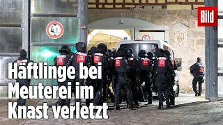 Gefängnismeuterei Polizei stürmt Knast in Thüringen  JVA Untermaßfeld [upl. by Dew]