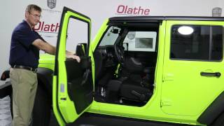 How to remove doors off Jeep Wrangler Tutorial [upl. by Anayrb]