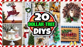 20 Dollar Tree DIY Christmas Decorations amp Ideas 🎄 [upl. by Amuwkuhc866]