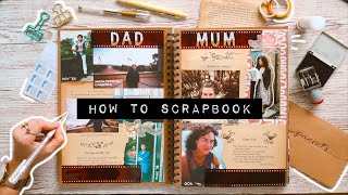 HOW TO SCRAPBOOK  diy journal ideas [upl. by Pardo]