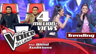 Tiney amp Nawanjana  Hoiya Hoiya හොයියා හෝයියා  Blind Auditions  The Voice Sri Lanka [upl. by Dnomder]