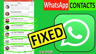 iPhone WhatsApp contacts not showing names FIXED [upl. by Gwynne73]