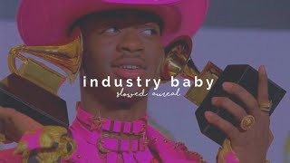 lil nas x  industry baby slowed  reverb [upl. by Nylecaj825]