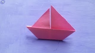 Origami  Barco velero de papel [upl. by Prudie]